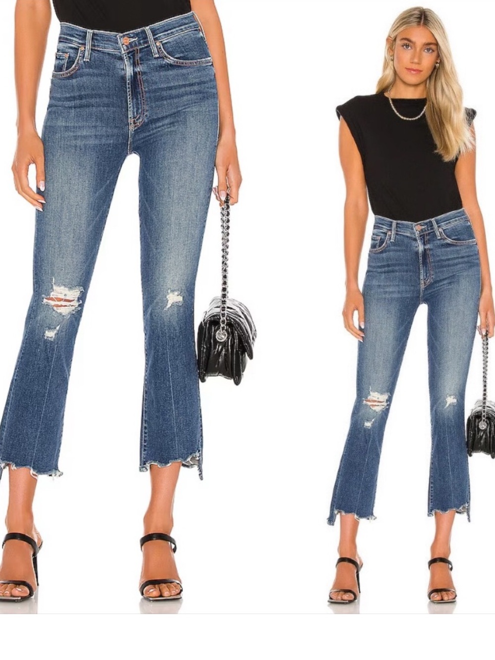 MOTHER The Insider Crop Step Chew in Dancing On Coals Size 26